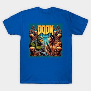 Doom Guy vs. Evil Dead T-Shirt